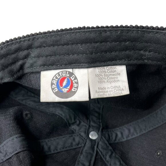 Ripple Junction Grateful Dead Bears Corduroy Cap Black Adjustable Strap Back - Picture 8 of 9